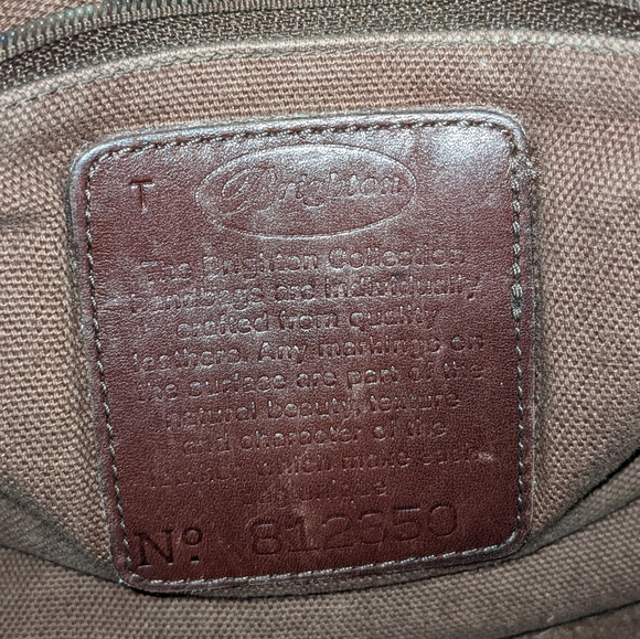 Brighton Vintage Leather Bag Brown 812350 - Picture 10 of 10